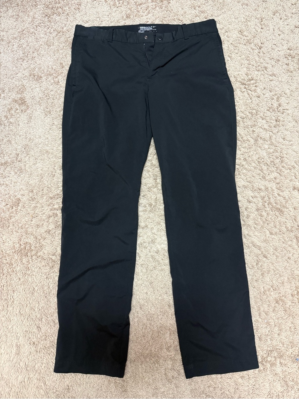 Men's Nike Golf Black Straight-Leg Dress Pants